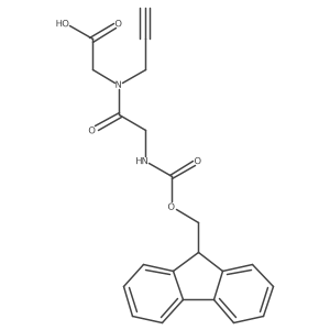 2-[2-({[(9H-fluoren-9-yl)methoxy]carbonyl}amino)-N-(prop-2-yn-1-yl)acetamido]acetic acid结构式