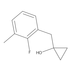 1-[(2-Fluoro-3-methylphenyl)methyl]cyclopropan-1-ol结构式