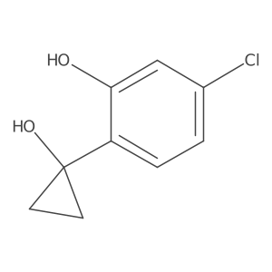 5-Chloro-2-(1-hydroxycyclopropyl)phenol Structure
