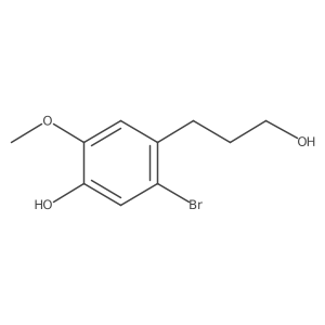 5-Bromo-4-(3-hydroxypropyl)-2-methoxyphenol Structure