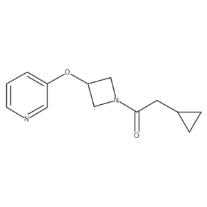 2-Cyclopropyl-1-(3-(pyridin-3-yloxy)azetidin-1-yl)ethanone Structure