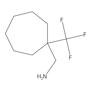 [1-(Trifluoromethyl)cycloheptyl]methanamine Structure