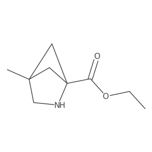 Ethyl 4-methyl-2-azabicyclo[2.1.1]hexane-1-carboxylate结构式