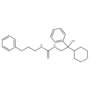 1-(2-hydroxy-2-phenyl-2-(tetrahydro-2H-pyran-4-yl)ethyl)-3-(2-phenoxyethyl)urea Structure