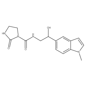 N-(2-hydroxy-2-(1-methyl-1H-indol-5-yl)ethyl)-2-oxoimidazolidine-1-carboxamide结构式