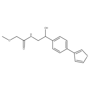 N-(2-hydroxy-2-(4-(thiophen-3-yl)phenyl)ethyl)-2-methoxyacetamide Structure