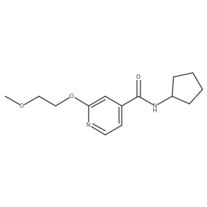N-cyclopentyl-2-(2-methoxyethoxy)isonicotinamide Structure