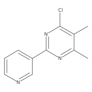 4-Chloro-5,6-dimethyl-2-(pyridin-3-yl)pyrimidine结构式
