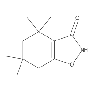 4,4,6,6-Tetramethyl-4,5,6,7-tetrahydro-1,2-benzoxazol-3-ol结构式