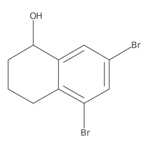 5,7-Dibromo-1,2,3,4-tetrahydronaphthalen-1-ol Structure