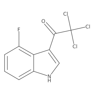 2,2,2-Trichloro-1-(4-fluoro-3-indolyl)ethanone Structure