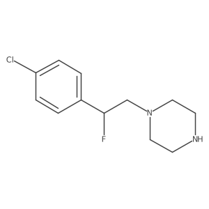 1-(2-(4-Chlorophenyl)-2-fluoroethyl)piperazine Structure