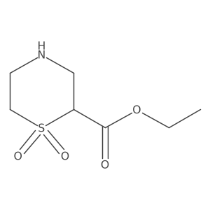 Ethyl 1,1-dioxo-1,4-thiazinane-2-carboxylate Structure