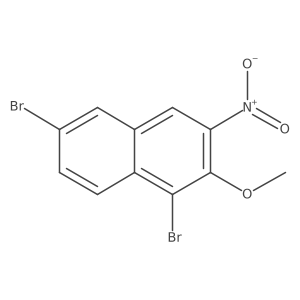 1,6-Dibromo-2-methoxy-3-nitronaphthalene结构式