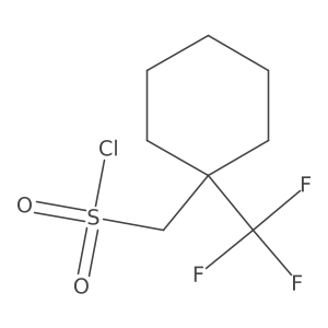 [1-(Trifluoromethyl)cyclohexyl]methanesulfonyl chloride Structure
