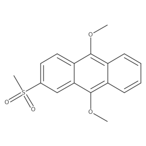 9,10-Dimethoxy-2-(methylsulfonyl)anthracene结构式