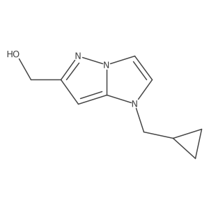 [1-(cyclopropylmethyl)imidazo[1,2-b]pyrazol-6-yl]methanol Structure