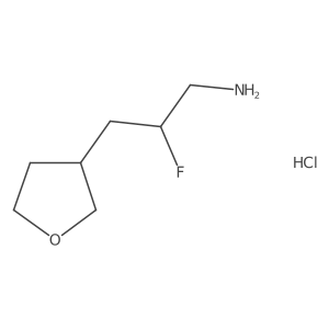 2-Fluoro-3-(oxolan-3-yl)propan-1-amine hydrochloride Structure
