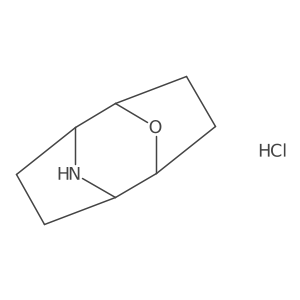 (1R,6S)-9-oxa-10-azatricyclo[4.2.1.1(2,5)]decane hydrochloride结构式