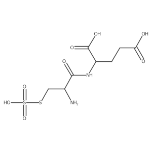 (S)-2-((R)-2-Amino-3-(sulfothio)propanamido)pentanedioic acid Structure