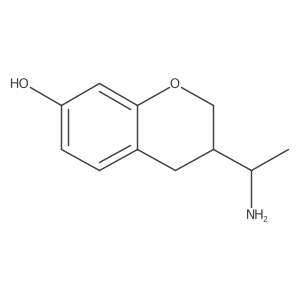 3-[(1S)-1-aminoethyl]-3,4-dihydro-2H-1-benzopyran-7-ol Structure