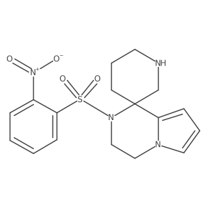 2'-(2-nitrobenzenesulfonyl)-3',4'-dihydro-2'H-spiro[piperidine-3,1'-pyrrolo[1,2-a]pyrazine] Structure