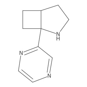 1-(Pyrazin-2-yl)-2-azabicyclo[3.2.0]heptane结构式