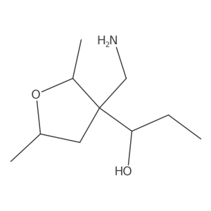 1-[3-(Aminomethyl)-2,5-dimethyloxolan-3-yl]propan-1-ol Structure