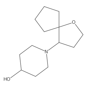 1-{1-Oxaspiro[4.4]nonan-4-yl}piperidin-4-ol Structure