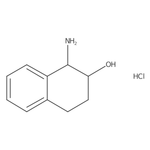 (1S,2R)-1-Amino-1,2,3,4-tetrahydronaphthalen-2-ol;hydrochloride Structure