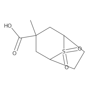 3-Methyl-8,8-dioxo-8lambda6-thiabicyclo[3.2.1]octane-3-carboxylic acid Structure