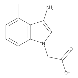 2-(3-amino-4-methyl-1H-indol-1-yl)acetic acid结构式