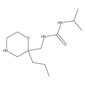 3-(Propan-2-yl)-1-[(2-propylmorpholin-2-yl)methyl]urea结构式