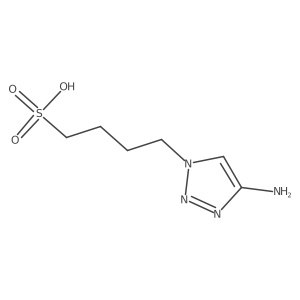 4-(4-amino-1H-1,2,3-triazol-1-yl)butane-1-sulfonic acid Structure