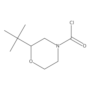 2-Tert-butylmorpholine-4-carbonyl chloride结构式