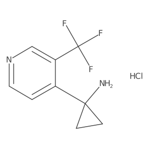 1-[3-(Trifluoromethyl)-4-pyridyl]cyclopropanamine hydrochloride Structure