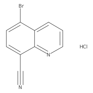 5-Bromoquinoline-8-carbonitrile hydrochloride结构式