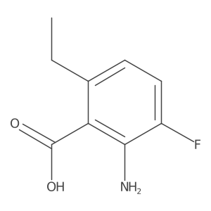 2-Amino-6-ethyl-3-fluorobenzoic acid结构式