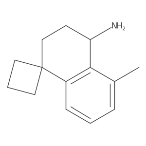 5'-methyl-3',4'-dihydro-2'H-spiro[cyclobutane-1,1'-naphthalene]-4'-amine结构式