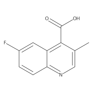 6-Fluoro-3-methylquinoline-4-carboxylic acid结构式