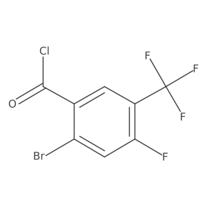 2-Bromo-4-fluoro-5-(trifluoromethyl)benzoyl chloride结构式