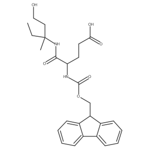 4-({[(9H-fluoren-9-yl)methoxy]carbonyl}amino)-4-[(1-hydroxy-3-methylpentan-3-yl)carbamoyl]butanoic acid结构式