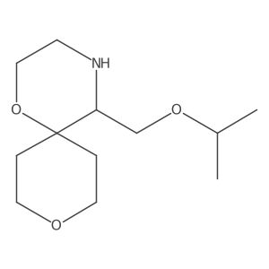 5-[(Propan-2-yloxy)methyl]-1,9-dioxa-4-azaspiro[5.5]undecane结构式