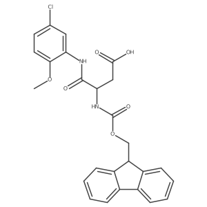 3-[(5-chloro-2-methoxyphenyl)carbamoyl]-3-({[(9H-fluoren-9-yl)methoxy]carbonyl}amino)propanoic acid结构式