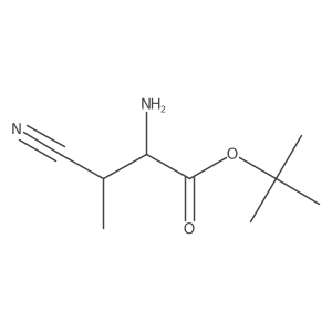 Tert-butyl 2-amino-3-cyano-3-methylpropanoate结构式