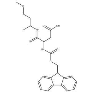 3-({[(9H-fluoren-9-yl)methoxy]carbonyl}amino)-3-[(4-methoxybutan-2-yl)carbamoyl]propanoic acid结构式