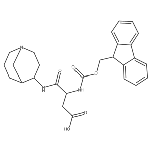 3-({1-azabicyclo[3.3.1]nonan-4-yl}carbamoyl)-3-({[(9H-fluoren-9-yl)methoxy]carbonyl}amino)propanoic acid Structure