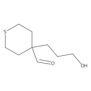 4-(3-Hydroxypropyl)thiane-4-carbaldehyde Structure