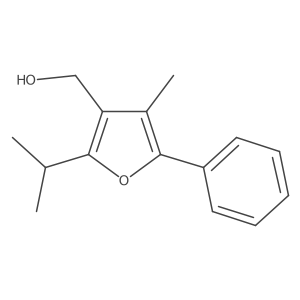 [4-Methyl-5-phenyl-2-(propan-2-yl)furan-3-yl]methanol结构式