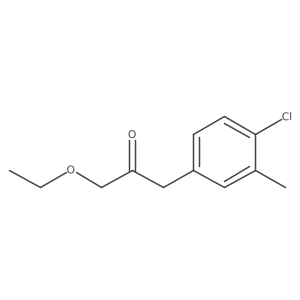 1-(4-Chloro-3-methylphenyl)-3-ethoxypropan-2-one结构式